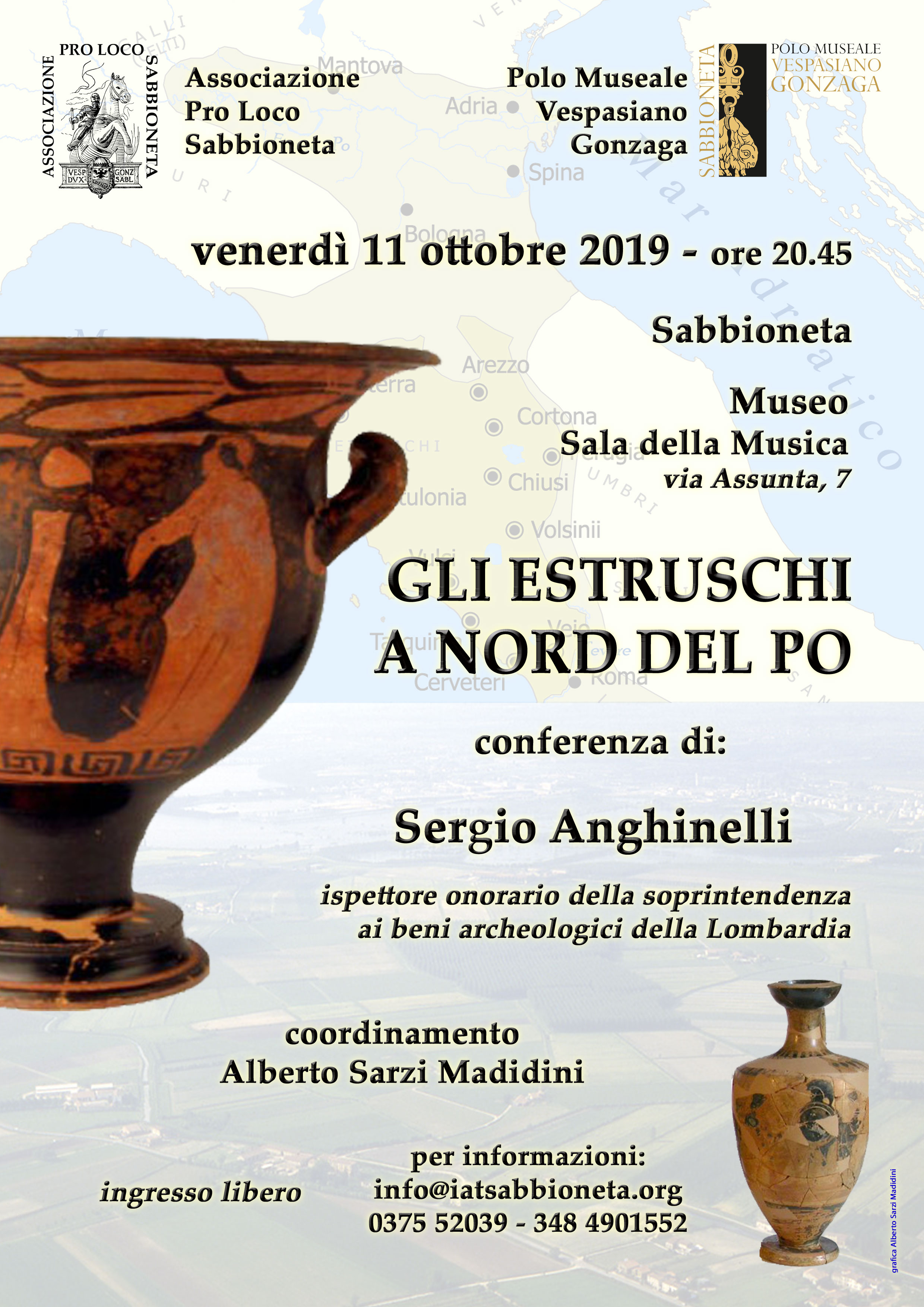 11 Ottobre 2019 Gli Etruschi a nord del Po a Sabbioneta