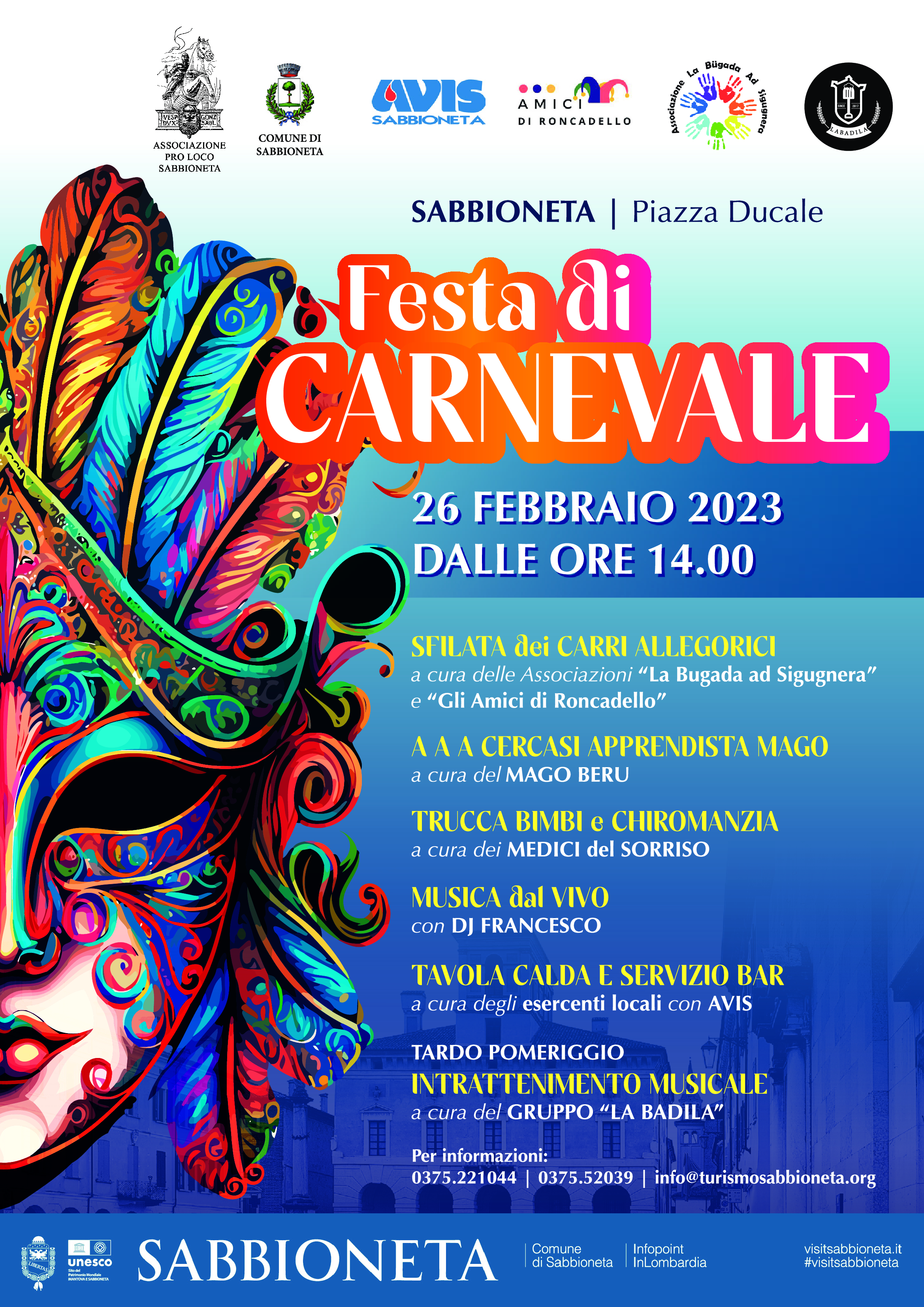 26 FEBBRAIO 2023 - FESTA DI CARNEVALE