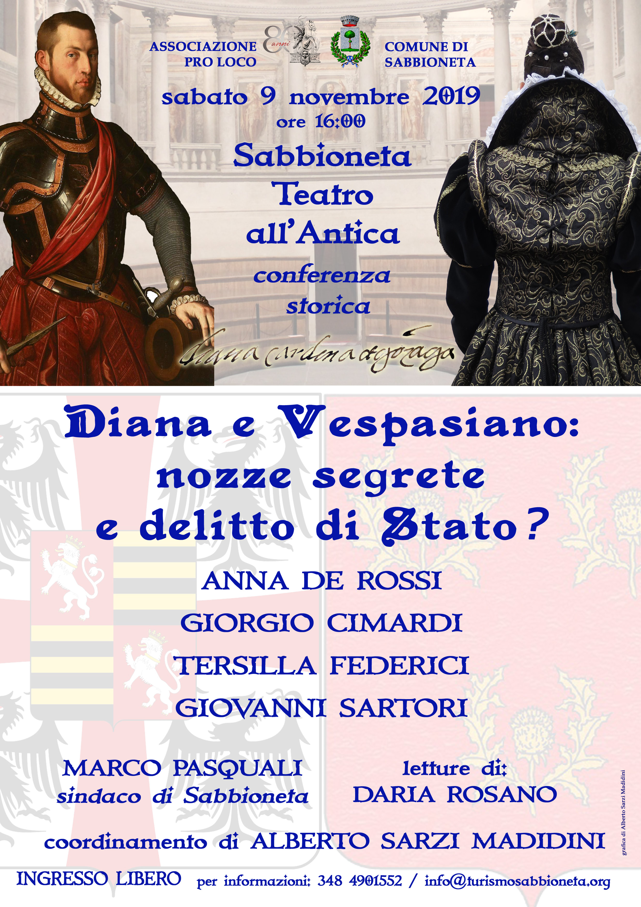 9 Novembre 2019 Conferenza storica su Diana e Vespasiano