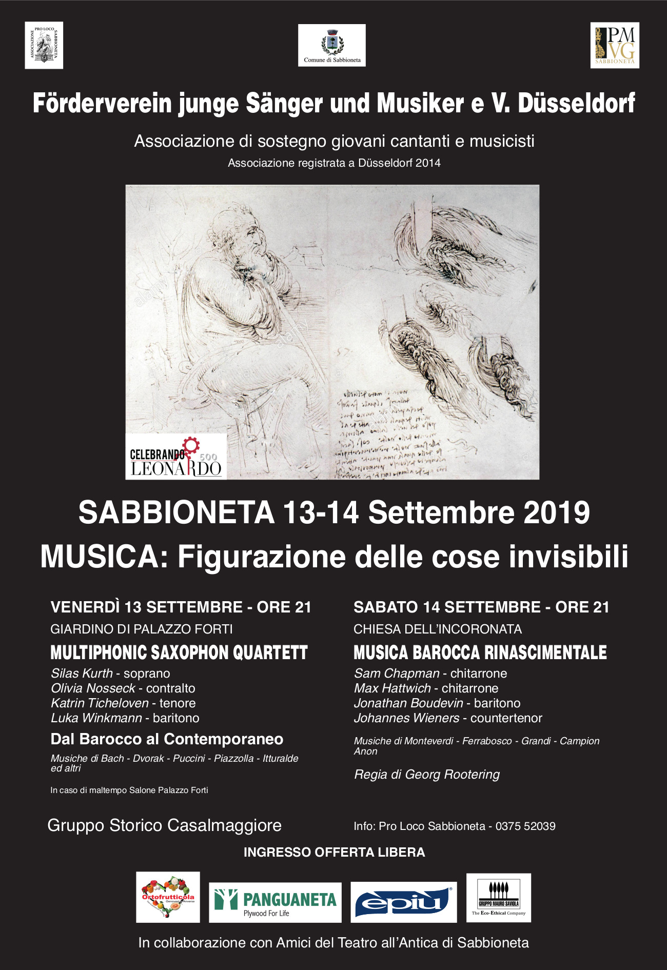 13 - 14 Settembre musica a Sabbioneta